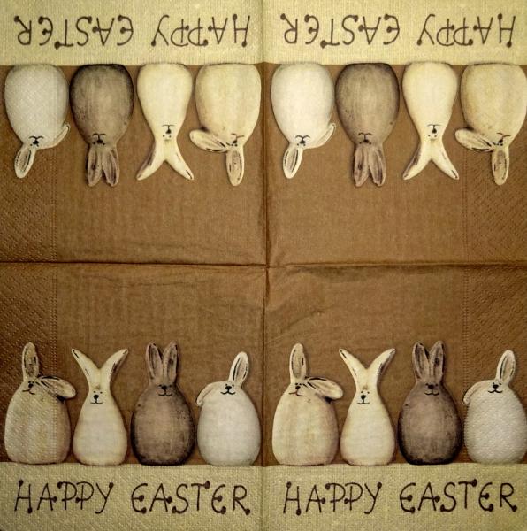 184 Rabbits:  unnatürlich - 3-ply - 35x35 cm